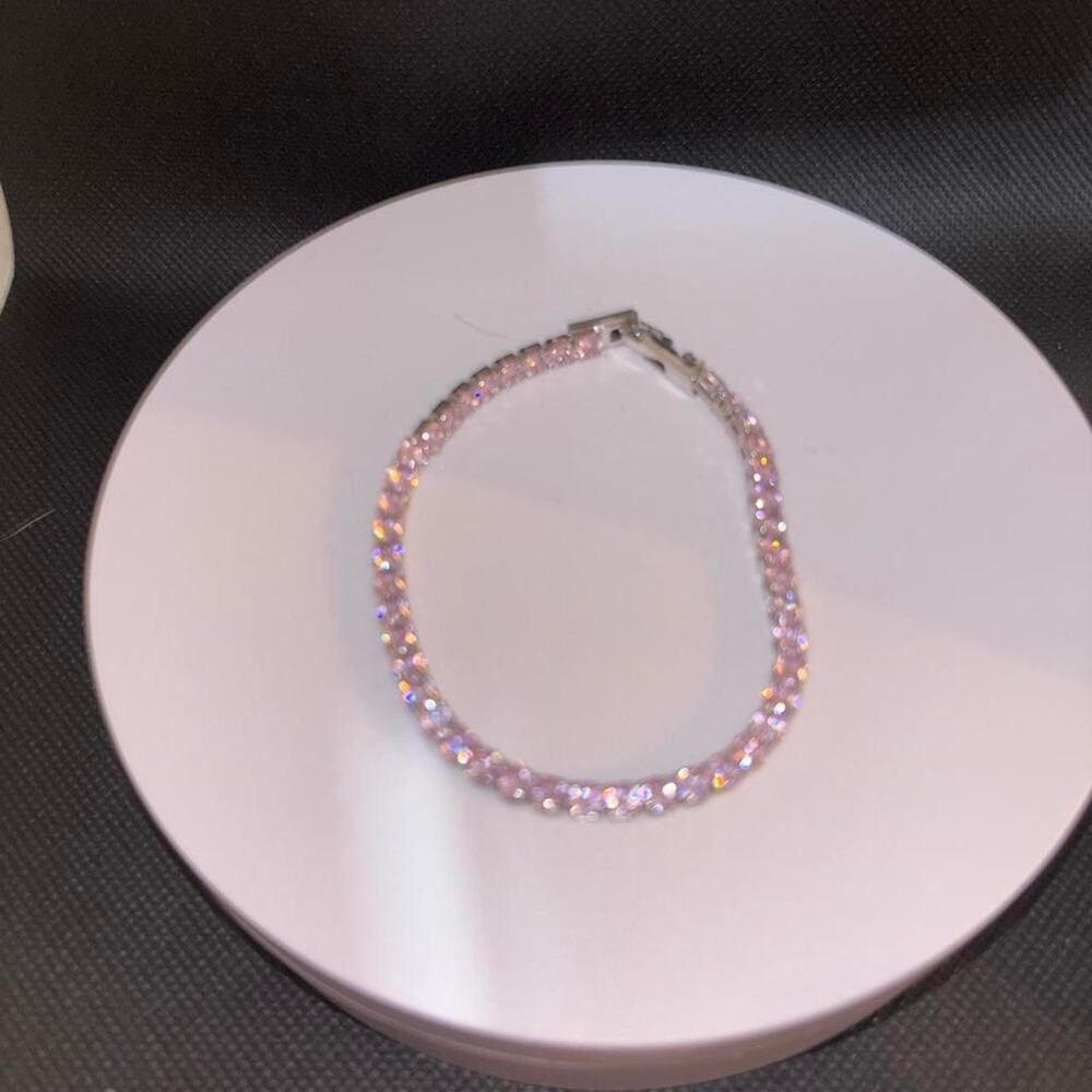 Pink purple bracelet with